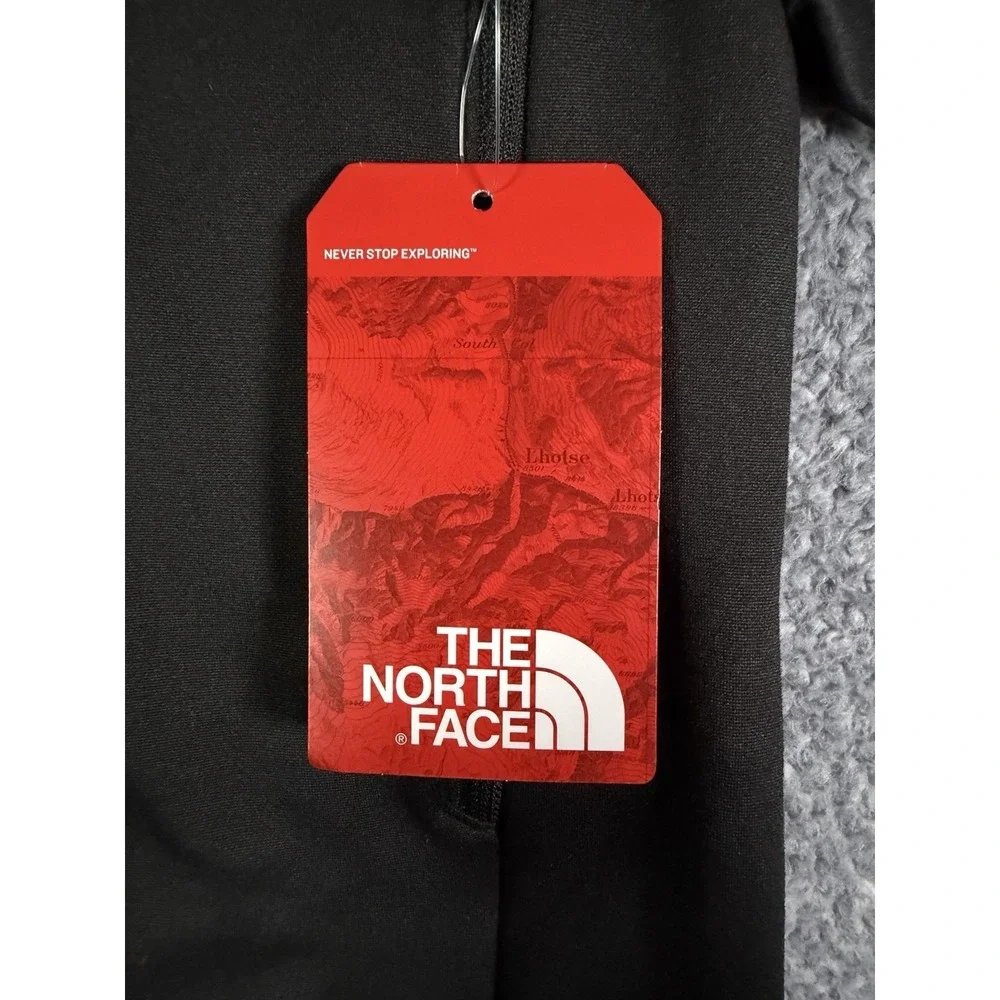 The North Face Skyline Jacket Men's Medium Black Fleece Half Zip Pullover Logo